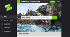 Desktop Screenshot of findarace.com